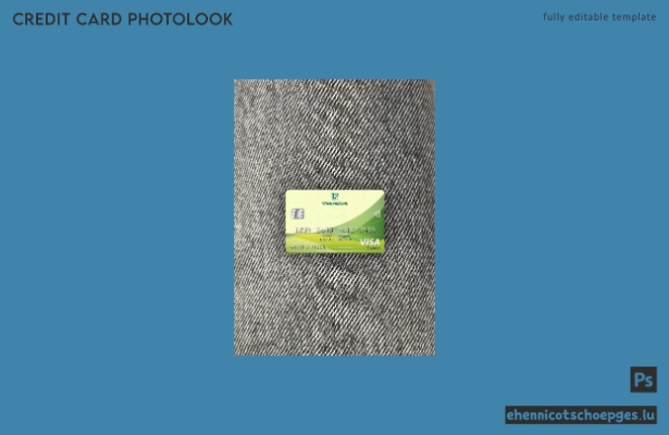 Vietnam Vietcombank Visa Electron Karte Fotoansicht Beispielvorschau